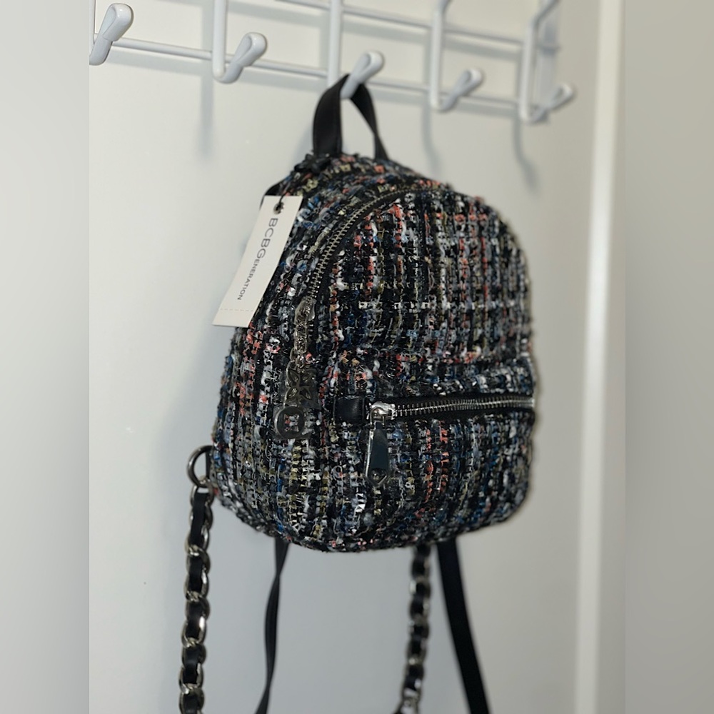 BCBGeneration Molly Mini Backpack with Leather Straps in Multicolor